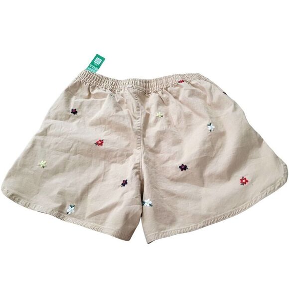 Gap Kids Pull On Dolphin Shorts Floral Embroidery SZ XXL 14/16 - Picture 3 of 7